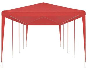 VidaXL Partysátor 1200 x 300 x 255 cm, PE és acél, Piros