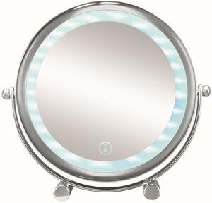 Kleine Wolke LED Mirror kozmetikai tükör 15x19.5 cm kerek világítással króm 5886124886