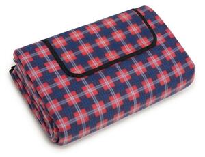 Kiváló minőségű piknik takaró kék piros színben