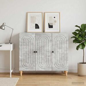 VidaXL Széf Betonszürke 89 x 34,5 x 80 cm Szerelt Fa