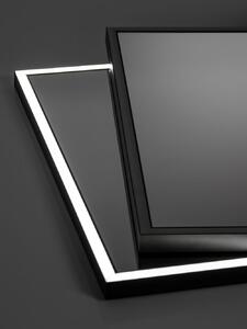 Comad Alice tükör 68x123 cm négyszögletes világítással fekete LUSTROALICE120