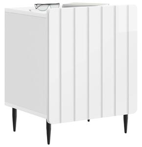 VidaXL Éjjeliszekrény 2 pcs Magasfényű Fehér 43 x 34,5 x 52 cm