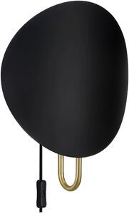 Nordlux Spargo oldalfali lámpa 1x25 W fekete-sárgaréz 2320361003
