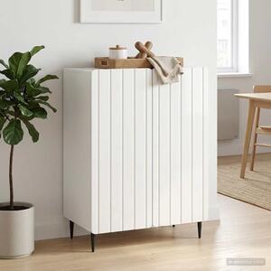 VidaXL Széf Magasfényű Fehér 66 x 34,5 x 92 cm Szerelt Fa