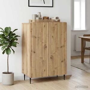 VidaXL Széf Kézműves Tölgy 66 x 34,5 x 92 cm Szerelt Fa