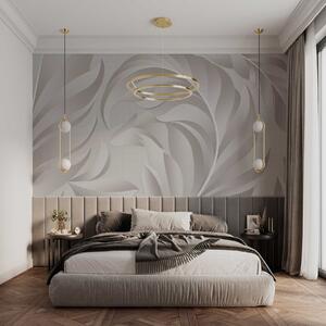 Fotótapéta nagy, texturált tollak gyöngyházfényű árnyalatokban, 3d fotótapéta, 3d levelek fotótapéta, w05231v2 : Uwalls.hu