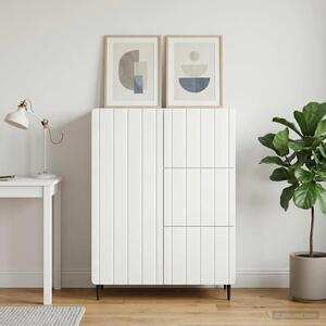 VidaXL Széf Fehér 66 x 34,5 x 91,5 cm Szerelt Fa