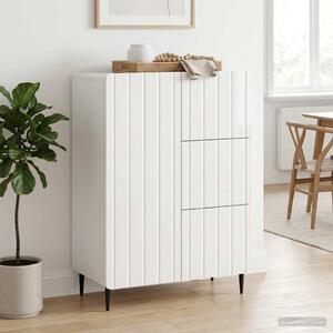 VidaXL Széf Magasfényű Fehér 66 x 34,5 x 91,5 cm Szerelt Fa