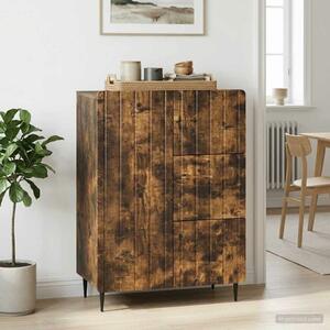 VidaXL Széf Füstös Tölgy 66 x 34,5 x 91,5 cm Szerelt Fa