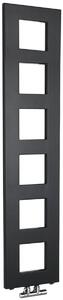 Sapho Block fürdőszoba radiátor dekoratív 133x28 cm fekete IR181
