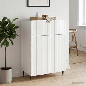 VidaXL Széf Magasfényű Fehér 66 x 34,5 x 92 cm Szerelt Fa