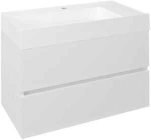 Sapho Odetta szekrény 82x43.5x50 cm Függesztett, mosdó alatti fehér DT085-3030