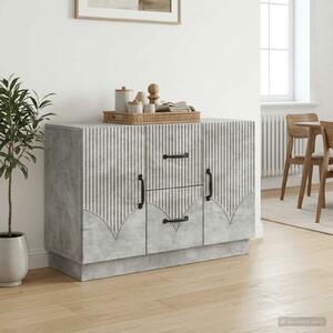 VidaXL Széf fiókkal Betonszürke 89 x 34,5 x 57 cm Szerelt Fa