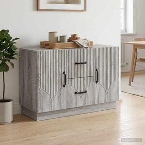 VidaXL Széf fiókkal Szürke Sonoma 89 x 34,5 x 57 cm Szerelt Fa