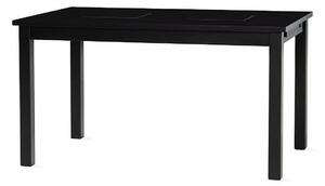 Asztal Riverton 494, Fekete, 75x90x140cm, Közepes sűrűségű farostlemez