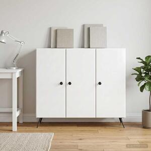 VidaXL Széf Magasfényű Fehér 89 x 34,5 x 80 cm Szerelt Fa