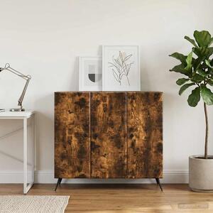 VidaXL Széf Füstös Tölgy 89 x 34,5 x 80 cm Szerelt Fa
