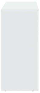 VidaXL Dohányzóasztal Magasfényű Fehér 102 x 35 x 75 cm Szerelt Fa