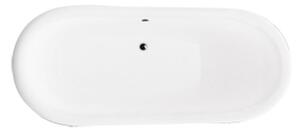 Besco Amelia térben álló kád 190x77 cm ovális fehér #WKA-190W+B