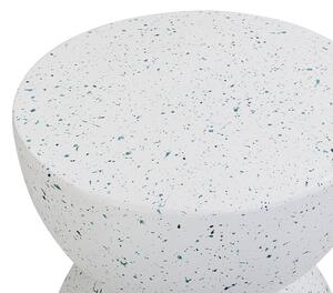 Fehér terrazzo hatású kisasztal CAORIA