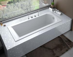 Besco Shea Slim slip téglalap alakú fürdőkád 138x70 cm fehér #WAS-140-SL