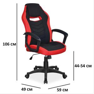 Irodai szék CAMARO fekete/piros