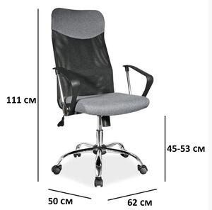Irodai szék Q-025 szürke anyag