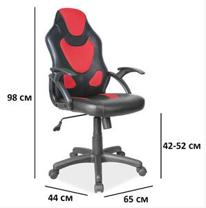 Irodai szék Q-100 fekete/piros