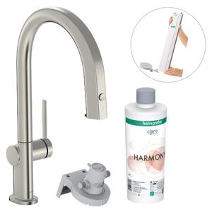 Hansgrohe Aqittura M91 konyhai csaptelep szűrővel álló rozsdamentes acél 76800800