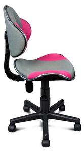 Irodai szék Q-G2 rózsaszín/szürke
