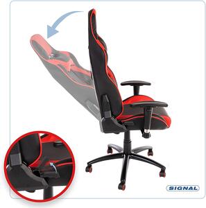 Irodai szék SUPRA fekete/piros
