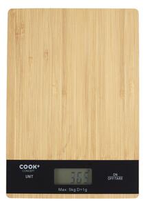 COOK elektronikus konyhai mérleg bambuszból 5 kg