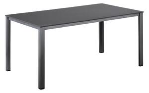 KETTLER CUBIC / KETTALUX alumínium étkezőasztal 160×90 cm – antracit / antracit