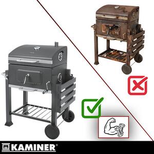 Kerti grill fedővel 114x67x120cm
