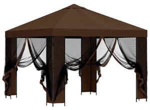 VidaXL Kerti pavilon oldalfalakkal 3 x 3 m, Barna