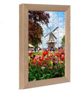 Amszterdam puzzle képkeret natúr
