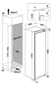 Whirlpool Fagyasztószekrény beépíthető 7 rekesz WHSD18F083C1 P
