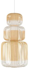 Függőlámpa Forestier, Bamboo, dimmable, Fehér, Nappali, Bambusz, Dizájn