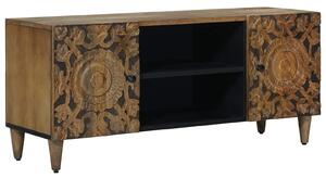 VidaXL TV szekrény tárolóval Barna 105 x 33,5 x 46 cm Tömör Mangófát