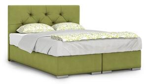Čalouněná postel London 90x200 cm Zelená