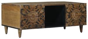 VidaXL Dohányzóasztal Barna 100 x 54 x 40 cm Tömör Mangófát