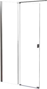 Besco Vayo zuhanyfal ajtóval 100 cm króm fényes/átlátszó üveg VY-100-200C