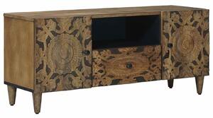 VidaXL TV szekrény fiókkal Barna 105 x 33,5 x 46 cm Tömör Mangófát