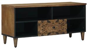 VidaXL TV szekrény fiókkal Barna 100 x 33,5 x 46 cm Tömör Mangófát