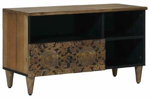 VidaXL TV szekrény fiókkal Barna 80 x 33,5 x 46 cm Tömör Mangófát