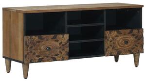 VidaXL TV szekrény fiókkal Barna 100 x 33,5 x 46 cm Tömör Mangófát