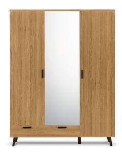 FRISK szekrény tükörrel (tölgy)