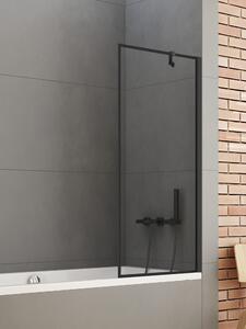 New Trendy New Soleo Black zuhanyparaván 60 cm egyrészes fekete matt/átlátszó üveg P-0093