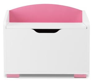 PABIS tároló - fehér/rózsaszín