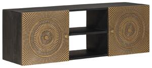 VidaXL TV szekrény Bronz 105 x 30 x 35 cm Tömör Mangófa és Műszaki Fa